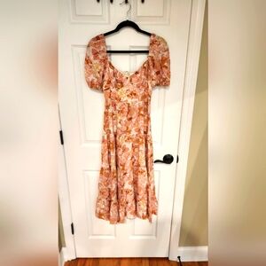 Midi- Summer floral dress #001